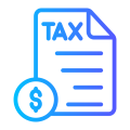 Image of a tax document labeled 'TAX,' representing taxation and tax return services by Mischel & Co.